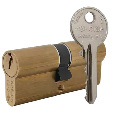 Циліндр латунь матова CISA LL 08010 90 (45*45)